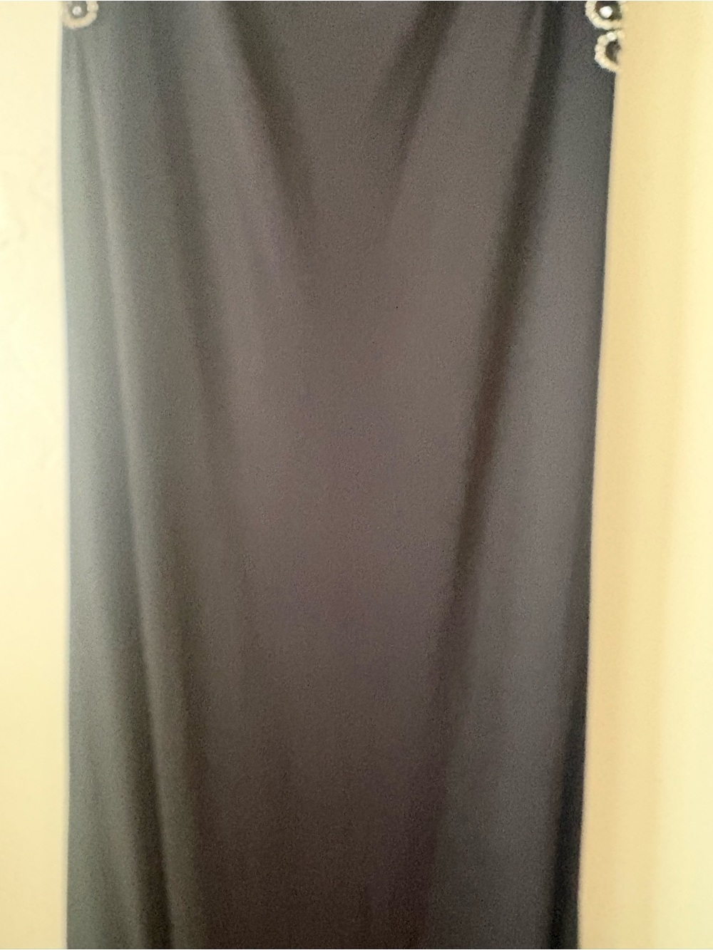 iNtrigue by Blush Prom Strapless Black Maxi Gown Rhinestones Sparkle Bling - Picture 13 of 14